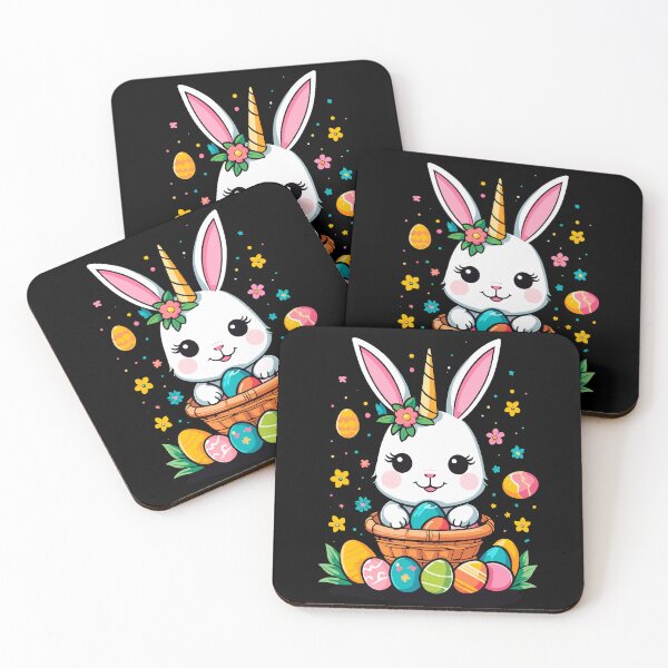 Item preview, Funny unicorn Easter bunny. Cute Easter unicorn designed and sold by LuminOrb.