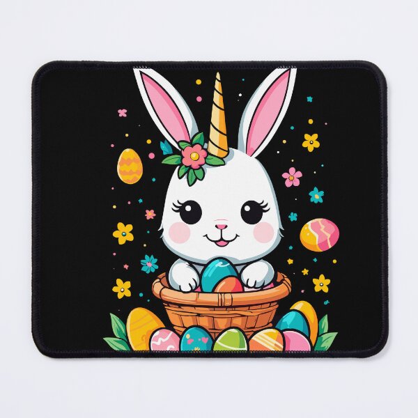Item preview, Funny unicorn Easter bunny. Cute Easter unicorn designed and sold by LuminOrb.