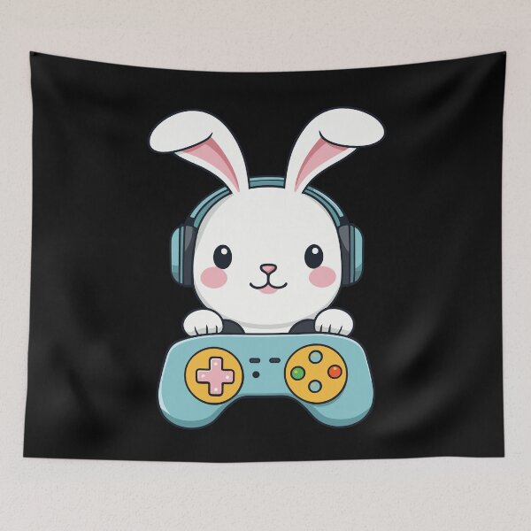 Item preview, Easter Bunny Gamer Iconic Easter Gaming designed and sold by LuminOrb.