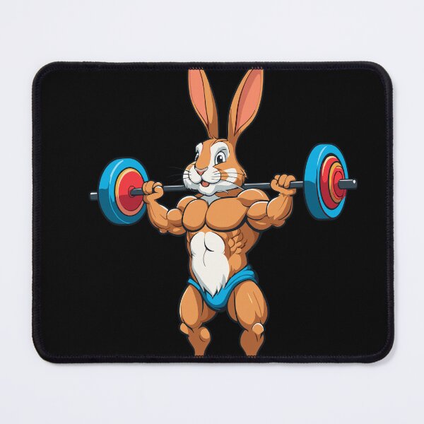 Item preview, Easter Bunny Body Building Animal Funny Workout designed and sold by LuminOrb.