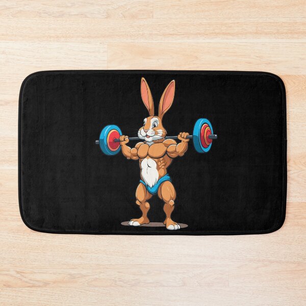 Artikelvorschau, Osterhase Body Building Tier Lustiger Workout entworfen und verkauft von LuminOrb.