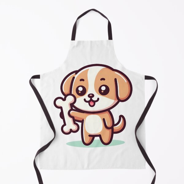 Item preview, Kawaii Dog Holding Bone designed and sold by CanvasCutie.