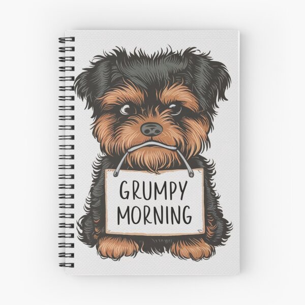 Item preview, Grumpy Morning Dog | Sticker designed and sold by NicolasGlowArt.