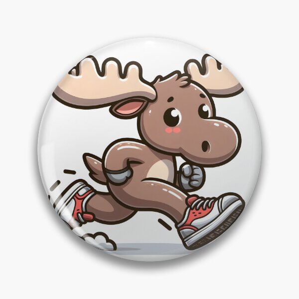 Item preview, Kawaii Moose With Sneakers designed and sold by CanvasCutie.
