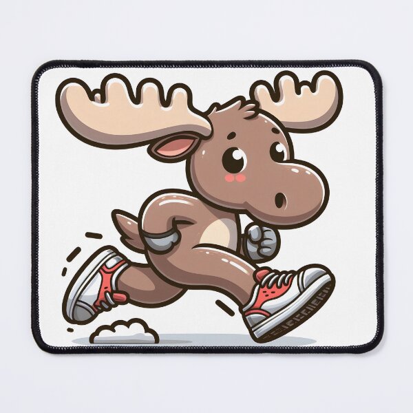 Item preview, Kawaii Moose With Sneakers designed and sold by CanvasCutie.