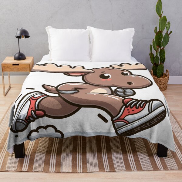 Item preview, Kawaii Moose With Sneakers designed and sold by CanvasCutie.