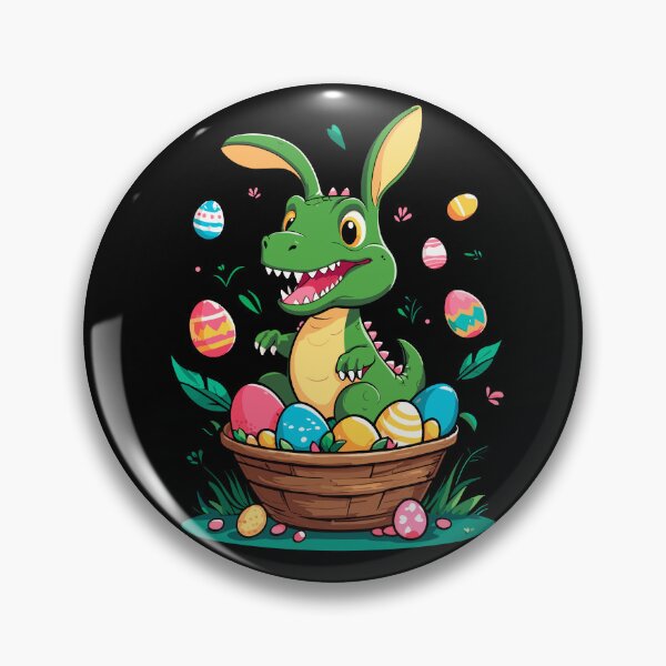 Item preview, Iconic Easter dinosaur and dinosaur Easter bunny designed and sold by LuminOrb.