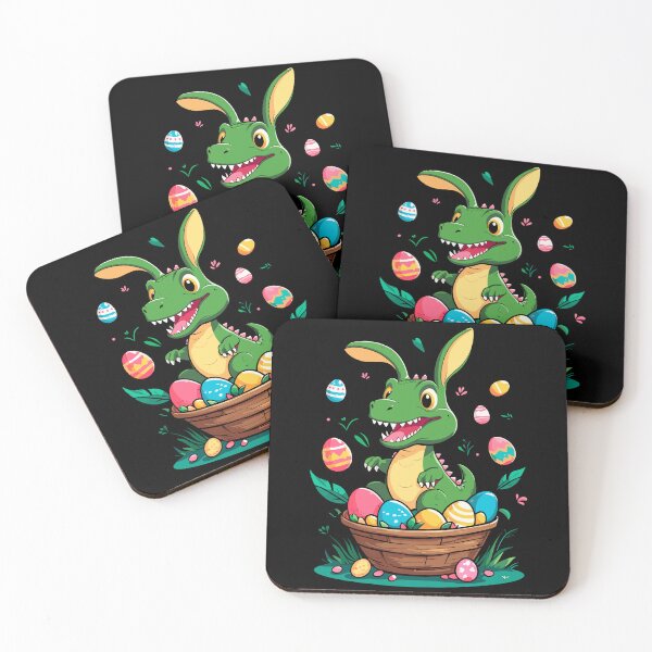 Item preview, Iconic Easter dinosaur and dinosaur Easter bunny designed and sold by LuminOrb.