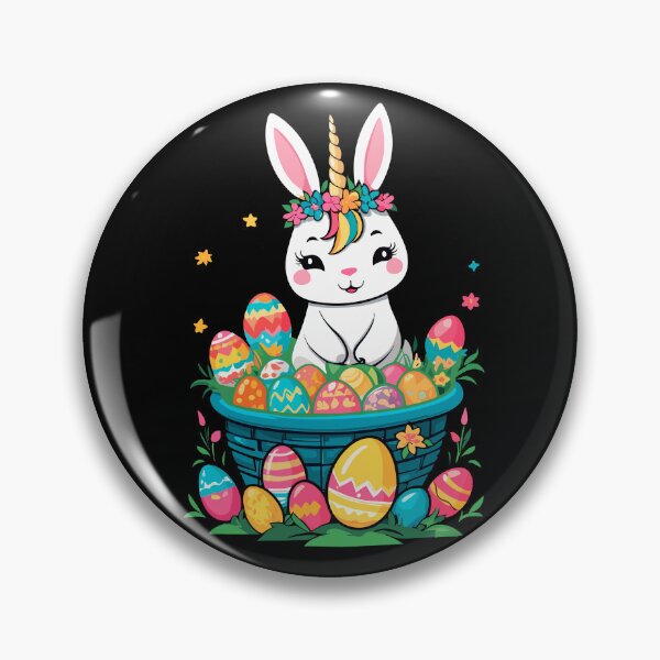 Item preview, Funny unicorn Easter bunny. Cute Easter unicorn designed and sold by LuminOrb.
