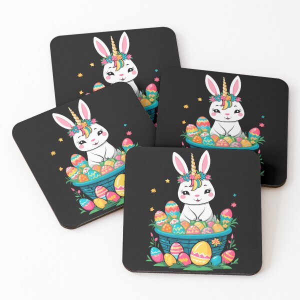 Item preview, Funny unicorn Easter bunny. Cute Easter unicorn designed and sold by LuminOrb.