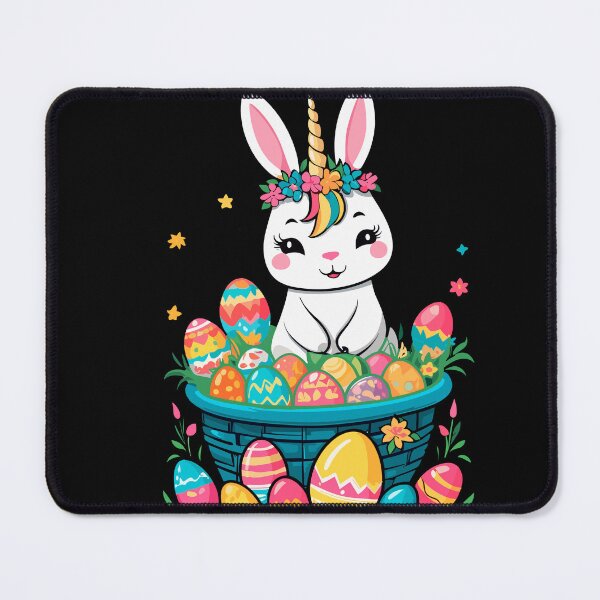 Item preview, Funny unicorn Easter bunny. Cute Easter unicorn designed and sold by LuminOrb.