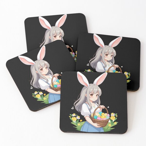 Item preview, Anime Easter Kawaii Easter Bunny Manga Girl Otaku designed and sold by LuminOrb.