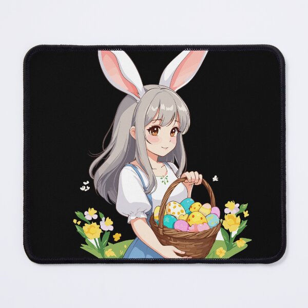 Item preview, Anime Easter Kawaii Easter Bunny Manga Girl Otaku designed and sold by LuminOrb.