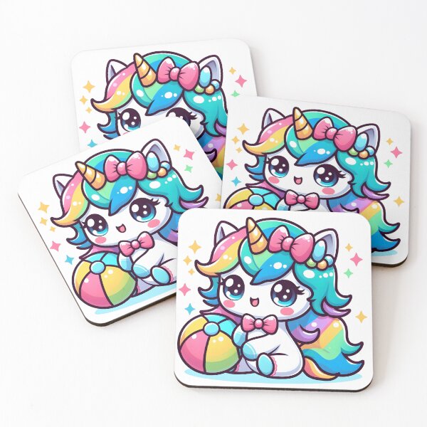 Item preview, Kawaii Adorable Unicorn: A Colorful Bow Tie designed and sold by CanvasCutie.