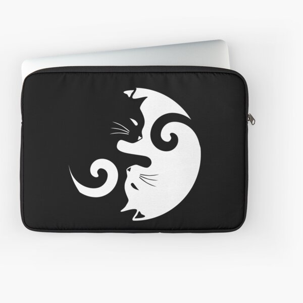 Aperçu de l'œuvre Chats Ying Yang - Noir & Blanc créée et vendue par MellowGroove.