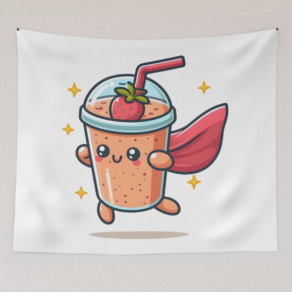 Item preview, Kawaii Smoothie With Cape designed and sold by CanvasCutie.