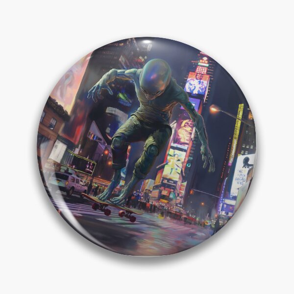 Item preview, Alien Skateboarding #2 designed and sold by SixStringShinobi.