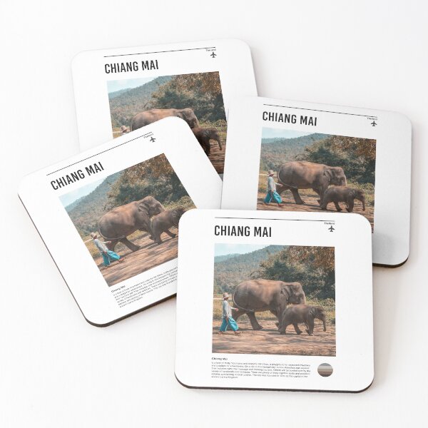 Item preview, Visit Chiangmai (minimal travel poster) designed and sold by RabbitK.