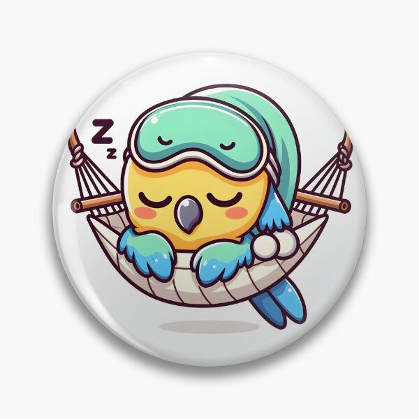 Item preview, Kawaii Parrot With Sleep Mask designed and sold by CanvasCutie.