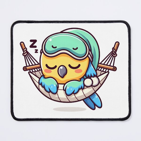 Item preview, Kawaii Parrot With Sleep Mask designed and sold by CanvasCutie.