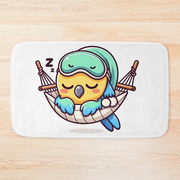 Item preview, Kawaii Parrot With Sleep Mask designed and sold by CanvasCutie.