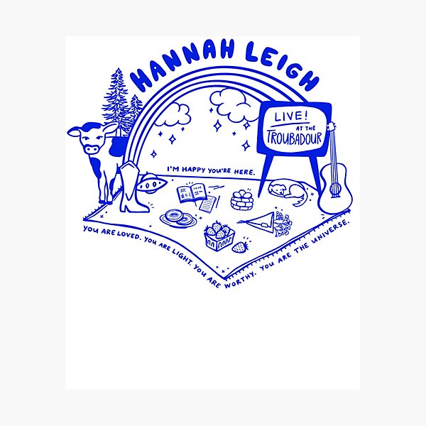 Item preview,  Hannah Leigh Troubadour Merch designed and sold by AntoniaAcosta.