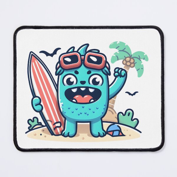 Item preview, Kawaii Monster: Surfboard designed and sold by CanvasCutie.