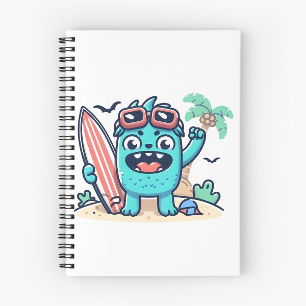 Item preview, Kawaii Monster: Surfboard designed and sold by CanvasCutie.