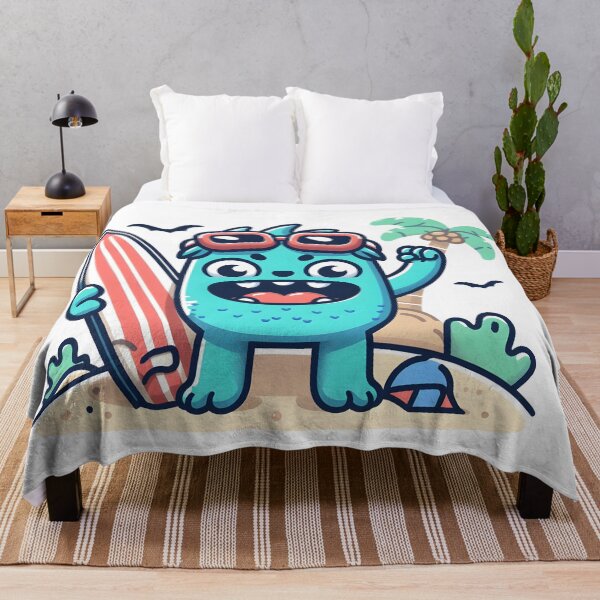 Item preview, Kawaii Monster: Surfboard designed and sold by CanvasCutie.