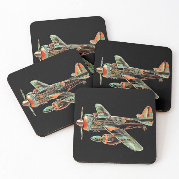 Item preview, Legendary orange and fluorescent green propeller plane. designed and sold by cristina1001.