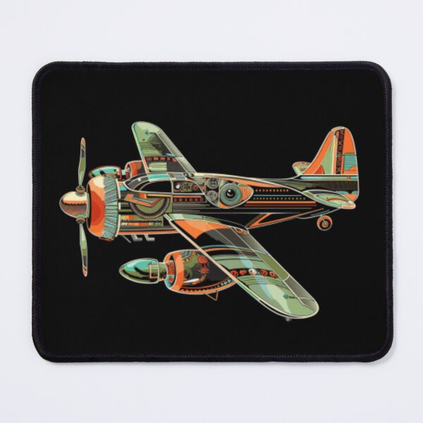 Item preview, Legendary orange and fluorescent green propeller plane. designed and sold by cristina1001.