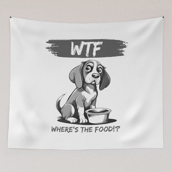 Item preview, Beagle's Dilemma: WTF? Where's the Food? designed and sold by StoReprint1.