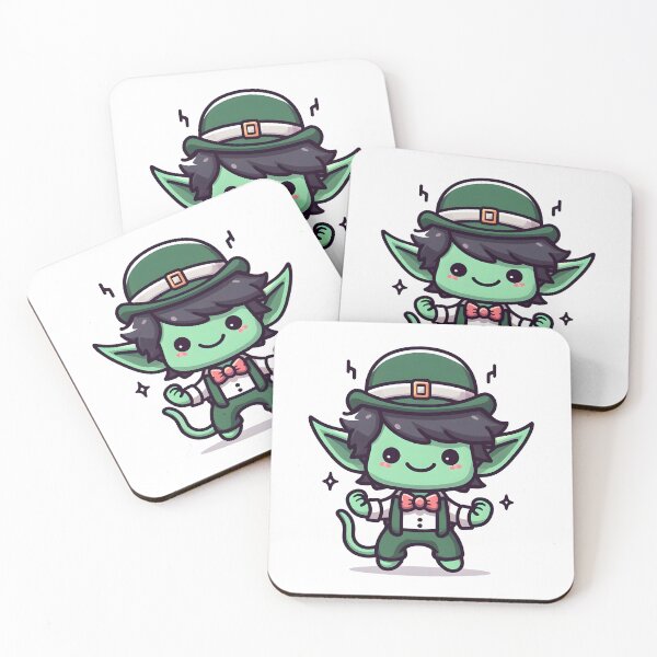 Item preview, Kawaii Grinning Goblin With Wearing A Bow Tie designed and sold by CanvasCutie.