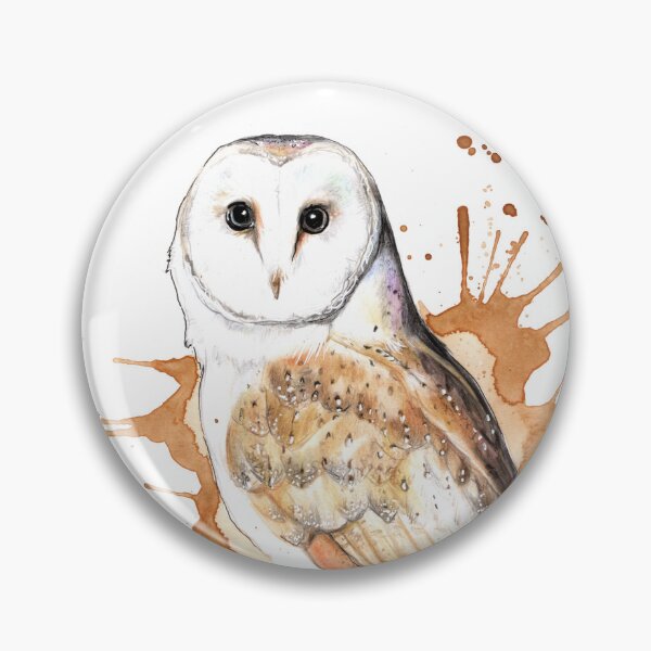 Item preview, inky Barn Owl  designed and sold by karenflanart.