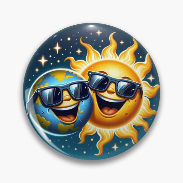 Artikelvorschau, Totale Sonnenfinsternis Bruh 8. April 2024 entworfen und verkauft von BlueGoldArt.