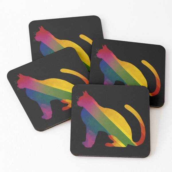 Item preview, Rainbow Cat Silhouette designed and sold by Eolithic.