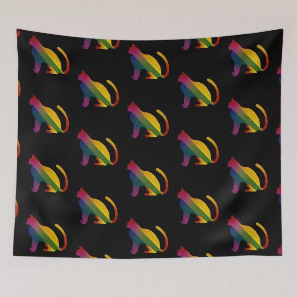 Item preview, Rainbow Cat Silhouette designed and sold by Eolithic.