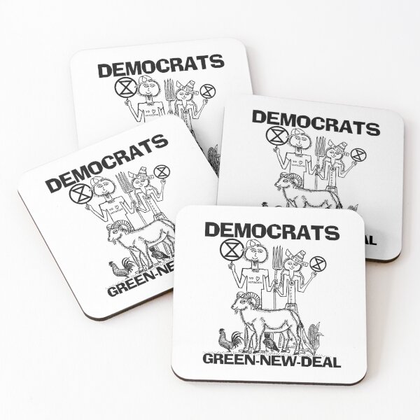 Item preview, DEMOCRATS ~ GREEN-NEW-DEAL ~ RANCH MAN-WOMAN ~ SHEEP ~ HOUR-GLASS ~ (V-6-73) designed and sold by RodeoMalibu.