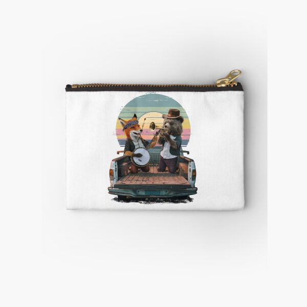Item preview, Vintage Sunset Stage,Fox and Bear on Music designed and sold by Colorful-Garden.