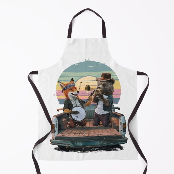 Item preview, Vintage Sunset Stage,Fox and Bear on Music designed and sold by Colorful-Garden.