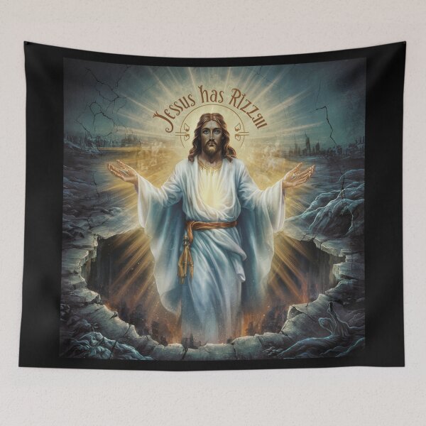 Item preview, "Jesus Has Rizzen" .Christian Painting  designed and sold by Obinne.