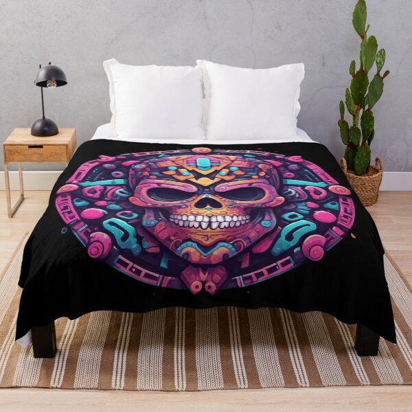 Item preview, Psychedelic Mayan Skull, Fantasy  Art designed and sold by Burn-Ego.