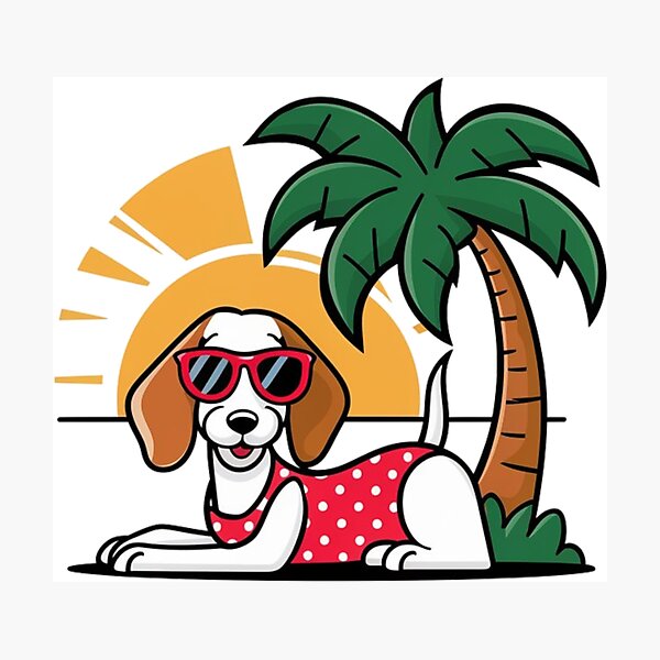Item preview, Summer dog designed and sold by WildernessTints.