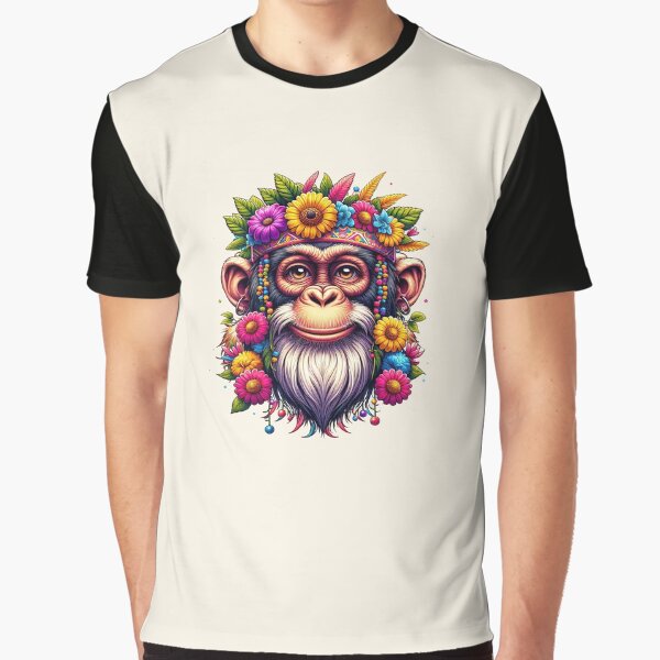 Item preview, Floral Crowned Chimpanzee Majesty designed and sold by FarBeyound.