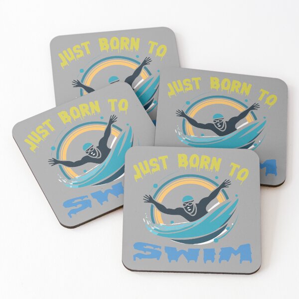 Item preview, JUST BORN TO SWIM designed and sold by Topstation.