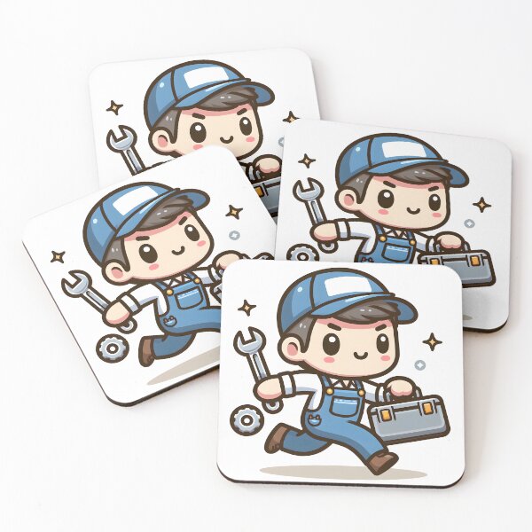 Item preview, Kawaii Mechanic: Carrying A Toolbox designed and sold by CanvasCutie.