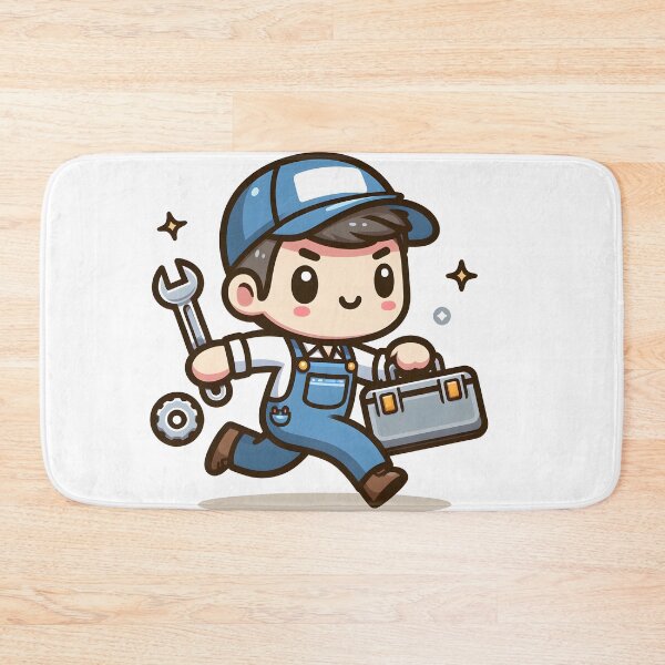 Item preview, Kawaii Mechanic: Carrying A Toolbox designed and sold by CanvasCutie.