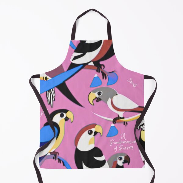 Item preview, A Pandemonium of Parrots colourful Scandinavian-inspired vintage design designed and sold by saywhatcreative.