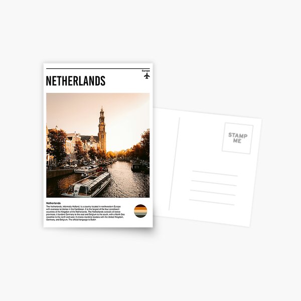 Item preview, Visit Netherlands (minimal travel poster) designed and sold by RabbitK.