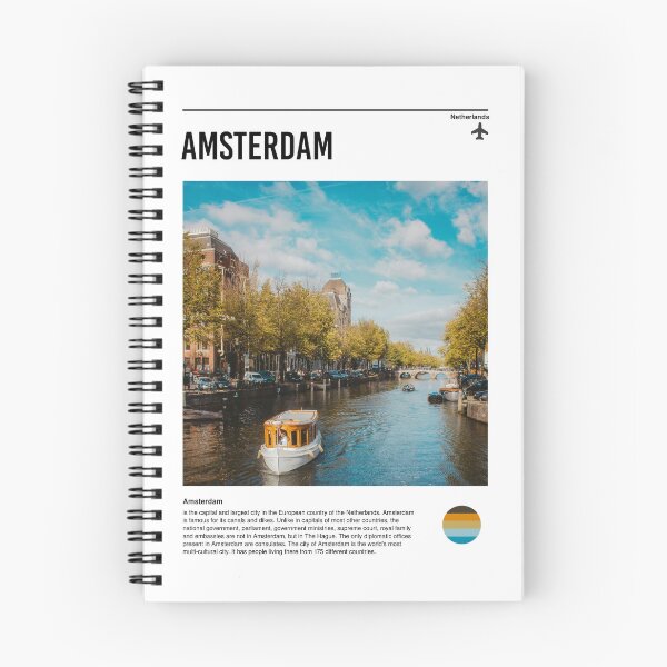 Item preview, Visit Amsterdam (minimal travel poster) designed and sold by RabbitK.